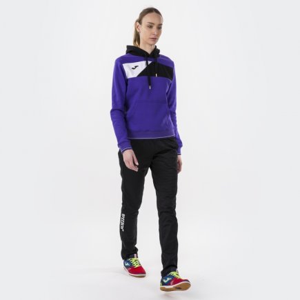 Спортивна кофта Joma CREW II 900443.551 жіноча колір: фіолетовий/чорний/білий