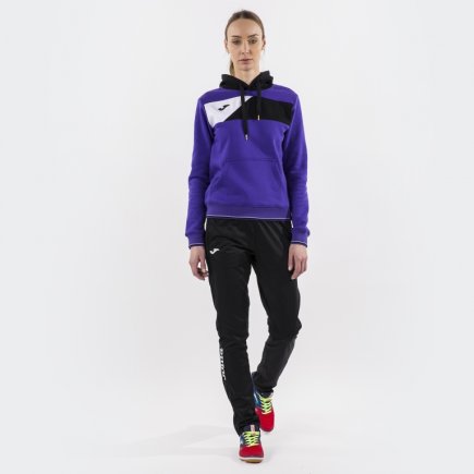 Спортивна кофта Joma CREW II 900443.551 жіноча колір: фіолетовий/чорний/білий