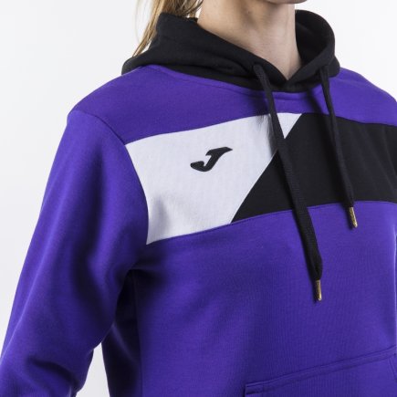 Спортивна кофта Joma CREW II 900443.551 жіноча колір: фіолетовий/чорний/білий