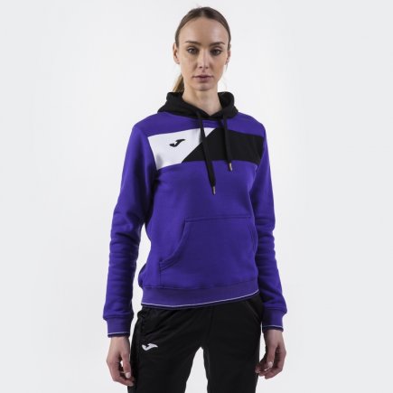 Спортивна кофта Joma CREW II 900443.551 жіноча колір: фіолетовий/чорний/білий