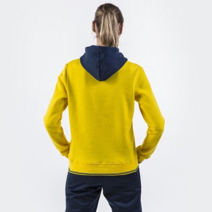 Спортивна кофта Joma CREW II 900443.903 жіноча колір: жовтий/темно-синій/блакитний