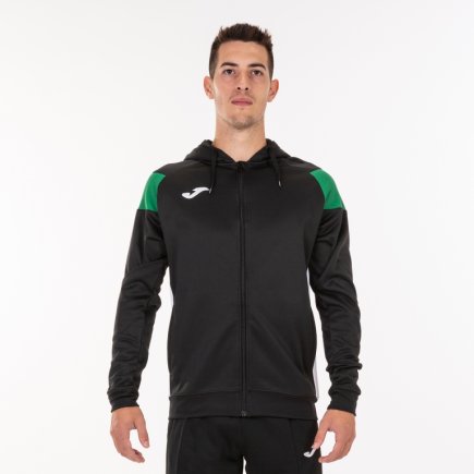 Олимпийка Joma CREW III 101271.104 цвет: черный/зеленый