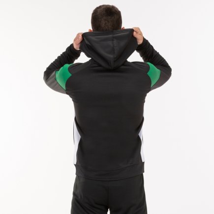 Олимпийка Joma CREW III 101271.104 цвет: черный/зеленый