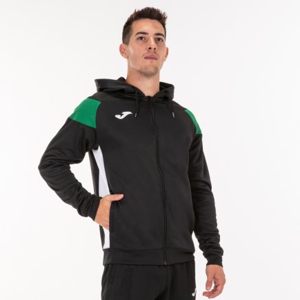 Олимпийка Joma CREW III 101271.104 цвет: черный/зеленый
