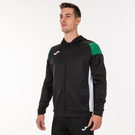 Олимпийка Joma CREW III 101271.104 цвет: черный/зеленый