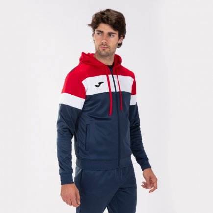 Олимпийка Joma Crew IV 101537.336 цвет: темно-синий/красный