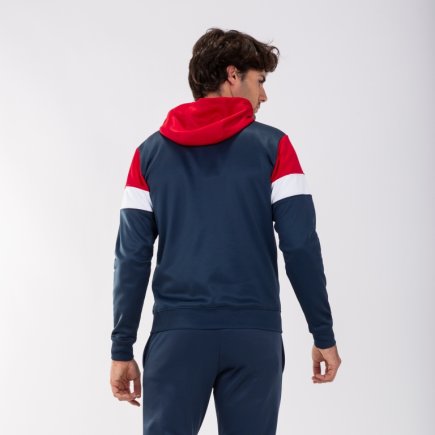 Олимпийка Joma Crew IV 101537.336 цвет: темно-синий/красный