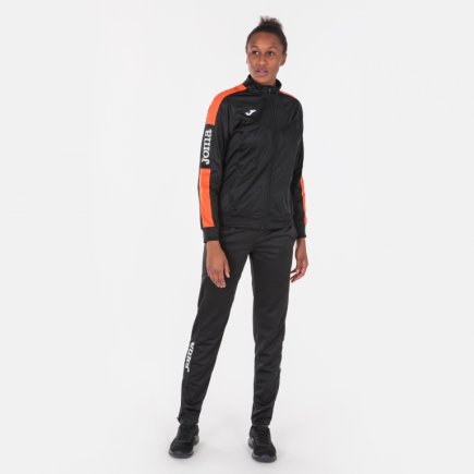 Спортивна кофта Joma CHAMPION IV WOMAN 900380.108 жіноча колір: чорний/помаранчевий
