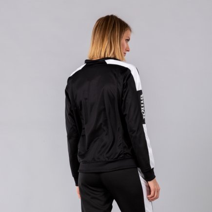 Спортивна кофта Joma CHAMPION IV WOMAN 900380.102 жіноча колір: чорний/білий