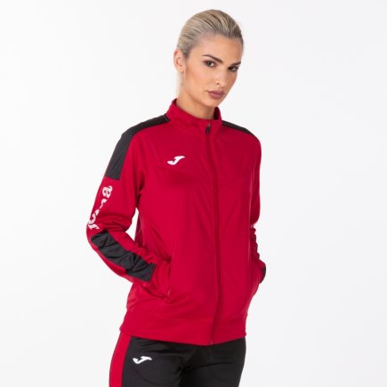 Спортивна кофта Joma CHAMPION IV WOMAN 900380.601 жіноча колір: червоний/чорний