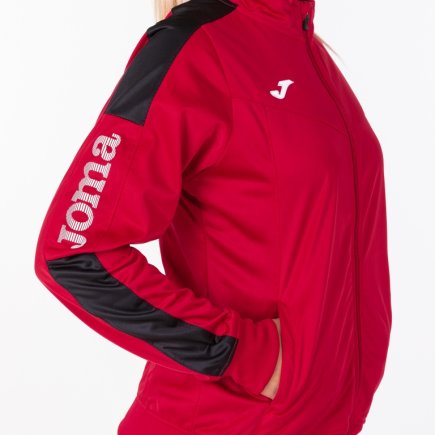 Спортивна кофта Joma CHAMPION IV WOMAN 900380.601 жіноча колір: червоний/чорний