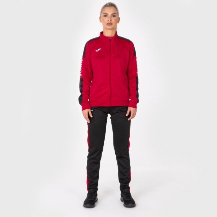 Спортивна кофта Joma CHAMPION IV WOMAN 900380.601 жіноча колір: червоний/чорний