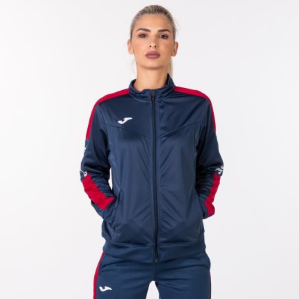 Спортивная кофта Joma CHAMPION IV WOMAN 900380.306 женская цвет: темно-синий/красный