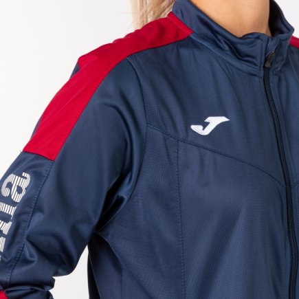 Спортивная кофта Joma CHAMPION IV WOMAN 900380.306 женская цвет: темно-синий/красный
