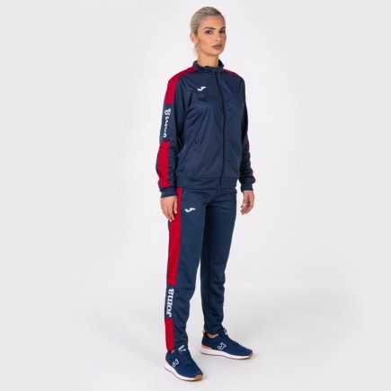 Спортивная кофта Joma CHAMPION IV WOMAN 900380.306 женская цвет: темно-синий/красный