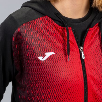 Спортивная кофта Joma SUPERNOVA 900891.106 женская цвет: черный/красный