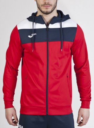 Толстовка Joma CREW 100245.600 с капюшоном цвет: красный