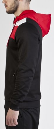 Толстовка Joma CREW 100245.106 з капюшоном колір: чорний/червоний