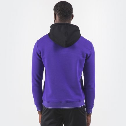 Толстовка Joma CREW II 100760.551 з капюшоном колір: фіолетовий/чорний/білий