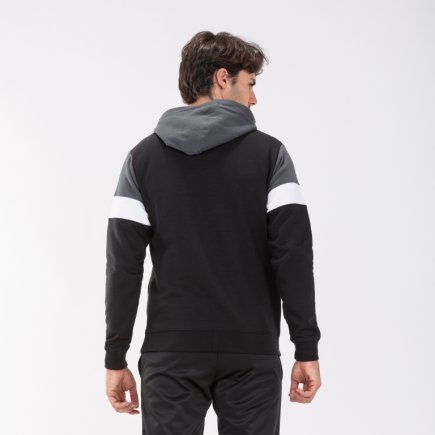 Толстовка Joma Crew IV 101544.110 колір: чорний/сірий