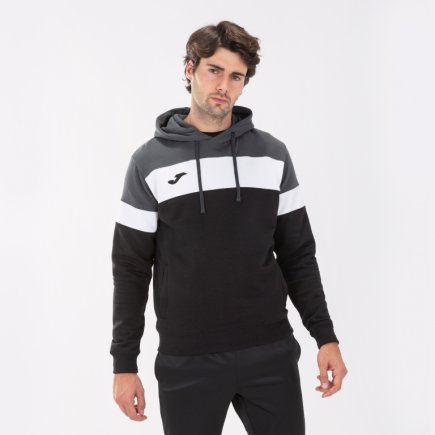 Толстовка Joma Crew IV 101544.110 колір: чорний/сірий