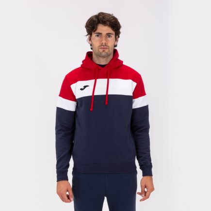 Толстовка Joma Crew IV 101544.336 цвет: темно-синий/красный