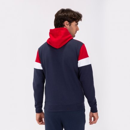 Толстовка Joma Crew IV 101544.336 цвет: темно-синий/красный