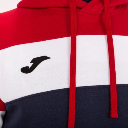 Толстовка Joma Crew IV 101544.336 цвет: темно-синий/красный