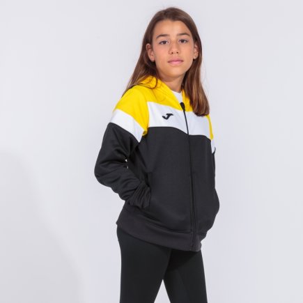 Толстовка жіноча Joma CREW IV WOMAN 901041.109 колір: чорний/жовтий/білий