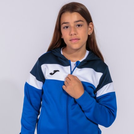 Толстовка жіноча Joma CREW IV WOMAN 901041.703 колір: блакитний/темно-синій/білий