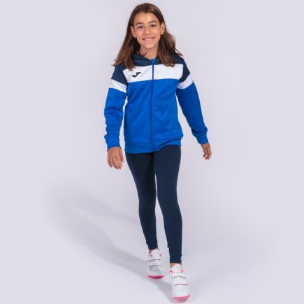 Толстовка жіноча Joma CREW IV WOMAN 901041.703 колір: блакитний/темно-синій/білий