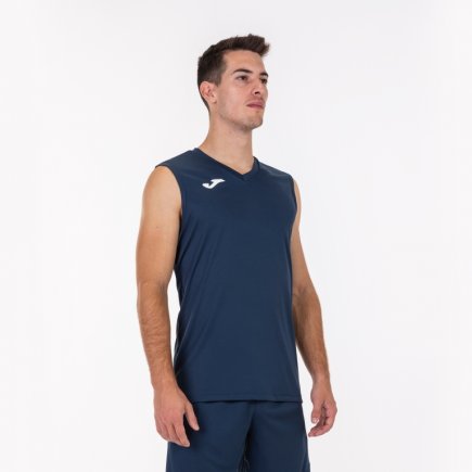 Футболка Joma COMBI 100436.331 без рукавов цвет: темно-синий