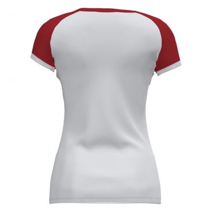 Футболка жіноча Joma SUPERNOVA II T-SHIRT 901066.206 колір: білий/червоний