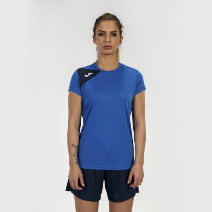 Футболка женская Joma SPIKE II 900868.703 цвет: голубой/темно-синий