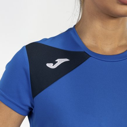 Футболка женская Joma SPIKE II 900868.703 цвет: голубой/темно-синий