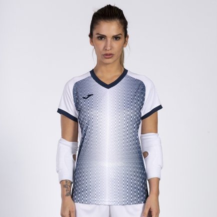 Футболка жіноча Joma SUPERNOVA 900890.203 колір: білий/темно-синій