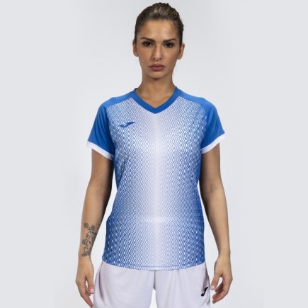 Футболка женская Joma SUPERNOVA 900890.702 цвет: голубой/белый