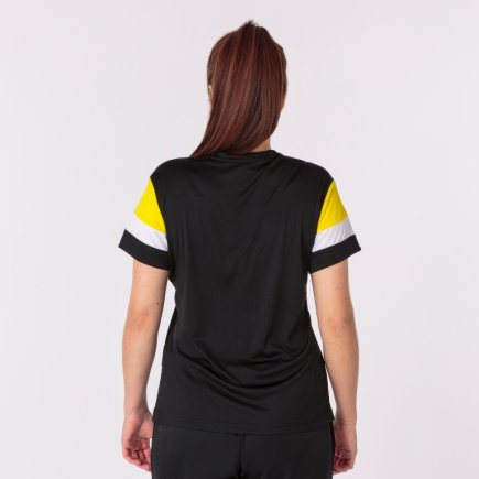 Футболка женская Joma CREW IV WOMAN 901039.109 цвет: черный/желтый/белый
