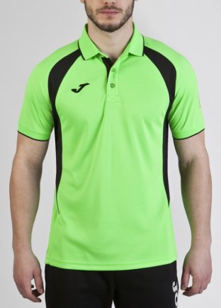 Поло Joma Champion III 100018.021 салатово-черное