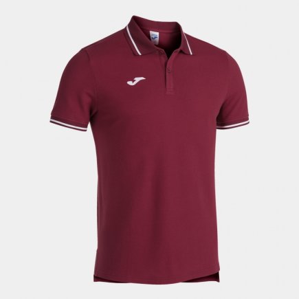 Поло Joma CONFORT II 102228.672 колір: бордовий/білий