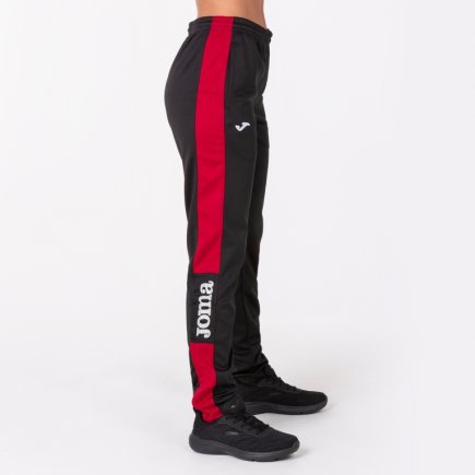 Спортивные штаны женские Joma CHAMPION IV WOMAN 900450.106 цвет: черный/красный
