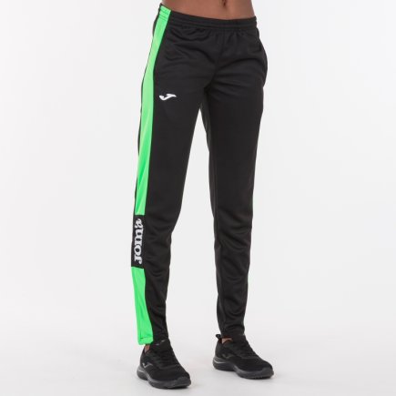 Спортивні штани жіночі Joma CHAMPION IV WOMAN 900450.117 колір: чорний/зелений