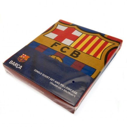 Постільний односпальний набір Barcelona FC