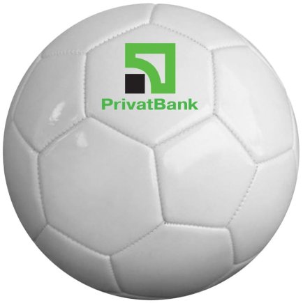 Мяч футбольный белый размер 5 под брендирование рекламы печать логотипа