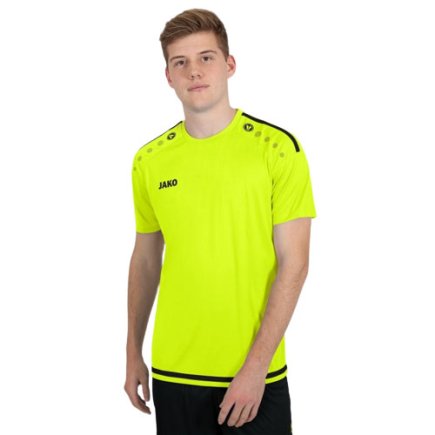 Футболка ігрова Jako Striker 2.0 S/S 4219-33 колір: жовтий неон/чорний