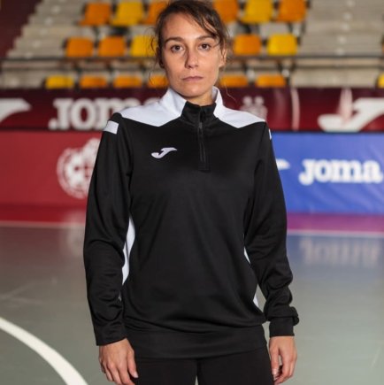 Спортивна кофта Joma CHAMPIONSHIP VI 901268.102 жіноча колір: чорний/білий