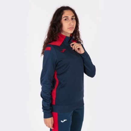 Спортивна кофта Joma CHAMPIONSHIP VI 901268.336 жіноча колір: темно-синій/червоний