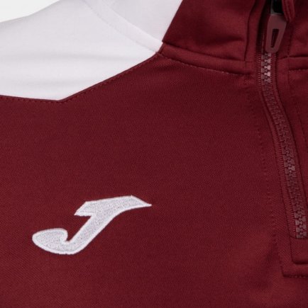 Спортивна кофта Joma CHAMPIONSHIP VI 901268.672 жіноча колір: бордовий/білий