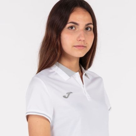 Поло жіноча Joma CHAMPIONSHIP VI 901272.211 колір: білий/сірий