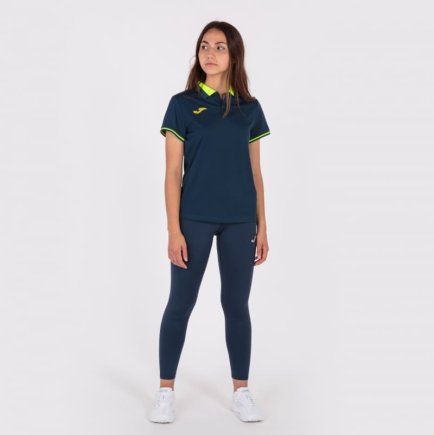 Поло женская Joma CHAMPIONSHIP VI 901272.321 цвет: темно-синий/салатовый
